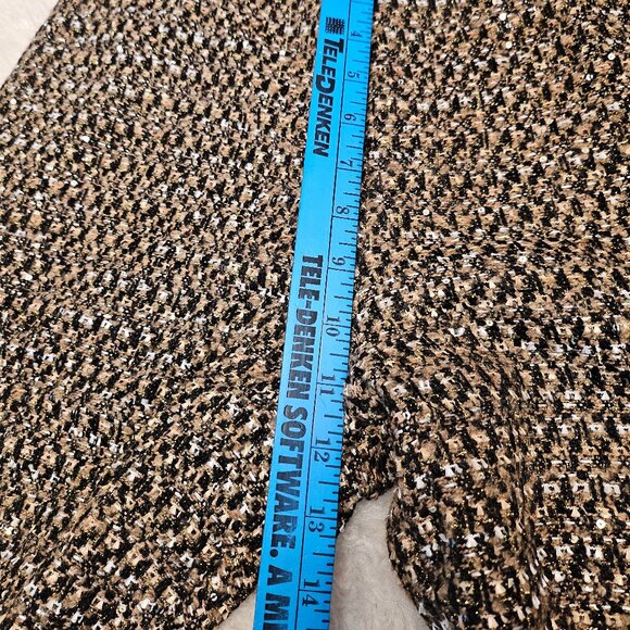 Worthington X Jason Bolden Women's Gold Multi Tweed Pants Size 8 - Picture 5 of 10